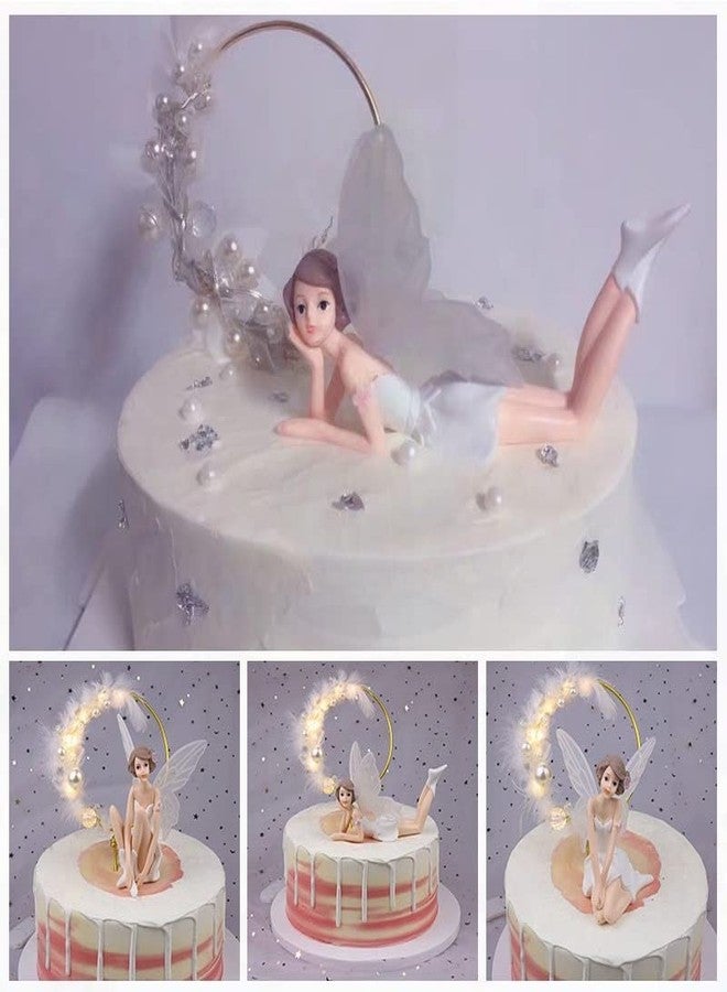 Marhaba traders 3Pcs Tooth Fairyfairy Figurines Angel Cake Topper Princess Figurine Cake Decoration For Girls Birthday Wedding Cake Decoration - Image 5